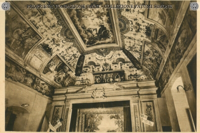 Terni - Istituto Leonino - Volta del salone con affreschi dello Zuccheri 