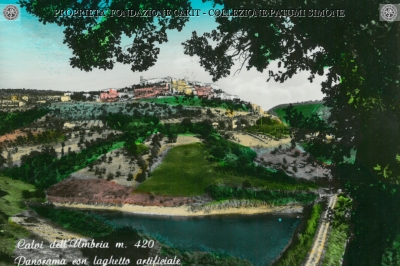 Calvi dell'Umbria - Panorama con laghetto artificiale