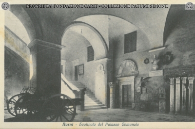 Narni - Scalinata del Palazzo Comunale