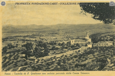 Narni - Castello di San Girolamo con veduta parziale della Conca Ternana