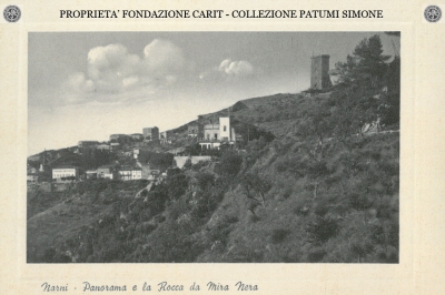 Narni - Panorama e la Rocca da Mira Nera 