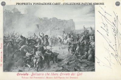 Orvieto - Belisario che libera Orvieto dai Goti