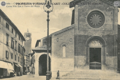 Orvieto - Chiesa di S. Andrea, Portico, Corso Vitt. Em e Torre del Moro