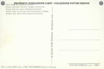 Sangemini - Porta Sud del vecchio Borgo Casventum