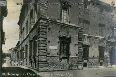 Acquasparta - Corso dei Lincei e Palazzo Cesi 